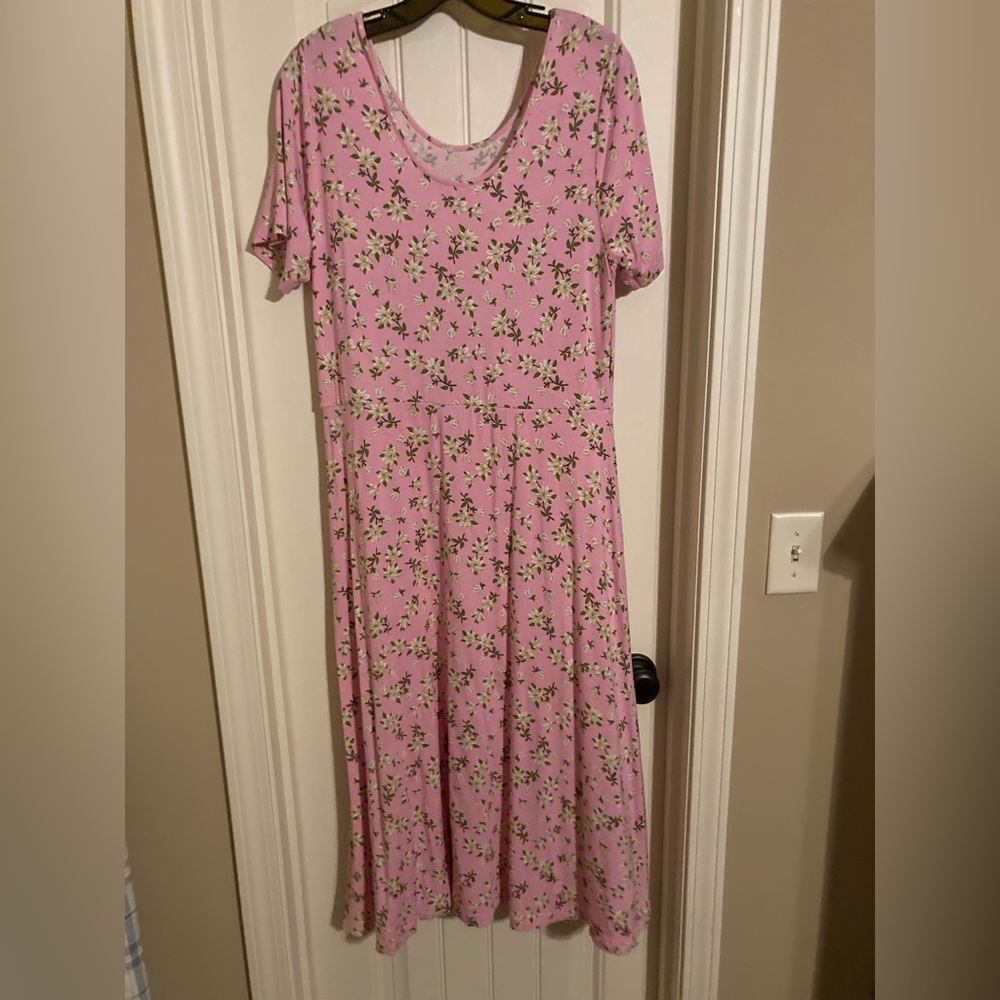 Draper James Tammy T-shirt Dress, Pink Magnolia